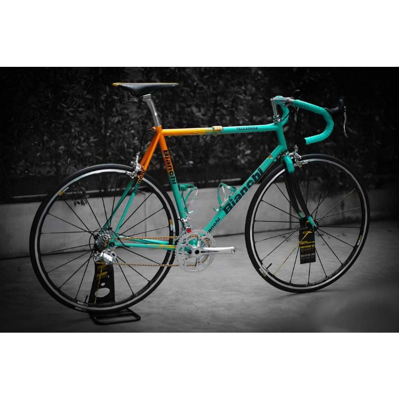 รถจักรยาน​เสือหมอบ​เหล็ก​ยี่ห้อ​ bianchi​ รุ่น​ Talladega size 59​ พร้อมชุด​เกียร์​อิตาลี​ ล้อฝรั่งเ