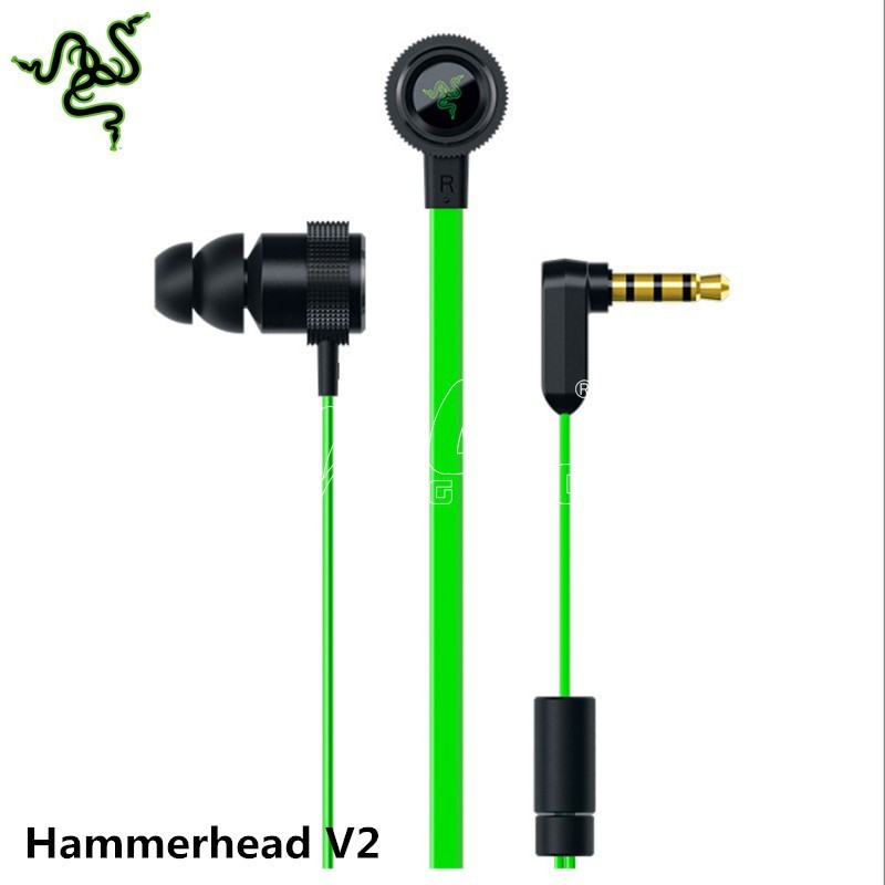 Razer Hammerhead Pro V2 In Ear Gaming Headset Pc Laptop Music Earphone With Mic Laptop Desktop Accessories Computer Headsets