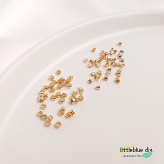 ลูกปัดลวดทองแดง เคลือบทอง 14K สําหรับตกปลา diy