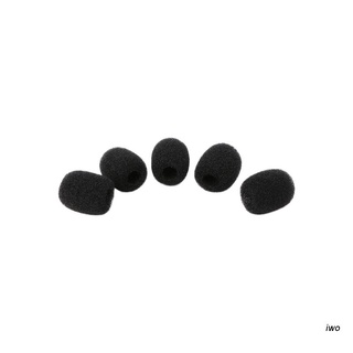 iwo  5X Round Ball Lavalier Microphone Foam Windscreen Sponge Windshields 6mm Opening