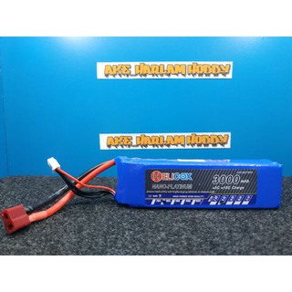 แบตลิโพ Li-po Helicox 7.4/11.1V 2200/3000mAh 30C (ส่งสินค้าจากกรุงเทพ)