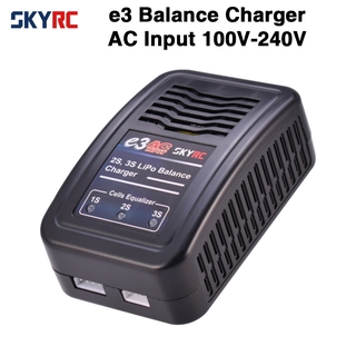 อุปกรณ์ที่ชาร์จแบตเตอรี่ลิเธียมโพลิเอสเตอร์ SKYRC e3 2S 3S อินพุต AC 100V-240V ปลั๊ก US SK-100081