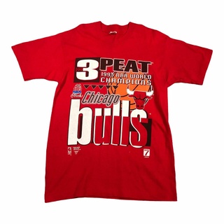 1993 เสื้อยืดโอเวอร์ไซซ์ พิมพ์ลาย Chicago Bulls 3Peat Nba Jordan สไตล์วินเทจ สําหรับผู้ชาย