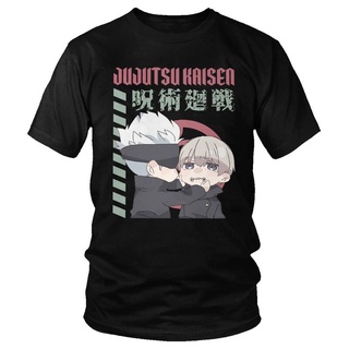 เสื้อยืดผ้าฝ้ายพิมพ์ลายแฟชั่น ขายดี เสื้อยืดแขนสั้น พิมพ์ลายอนิเมะ Jujutsu Kaisen Graphic Manga Toge Inumaki Satoru Gojo