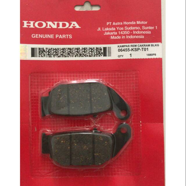 Dispad/Discpad/ผ้าเบรคหลัง 06455 KSP T01 mega pro ใหม่