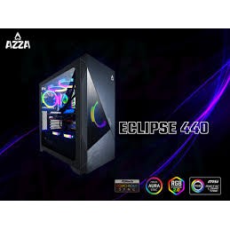 เคสคอมพิวเตอร์ ARGB ราคาจับต้องได้ AZZA ATX Mid Tower Tempered Glass Gaming Case CELESTA 340 - Bl