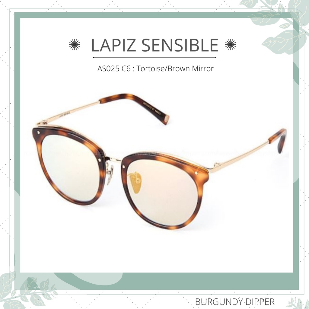 แว่นกันแดด LAPIZ SENSIBLE รุ่น AS025 C6 : Tortoise/Brown Mirr