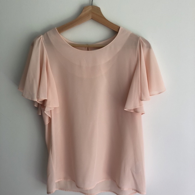 เสื้อผู้หญิงสีโอรส ผ้าชีฟอง แบรนด์ Grl