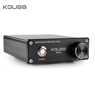 Kguss MP02 LP เครื่องเล่นแผ่นเสียงไวนิล ขนาดเล็ก MM phono เครื่องขยายเสียงพรีแอมป์