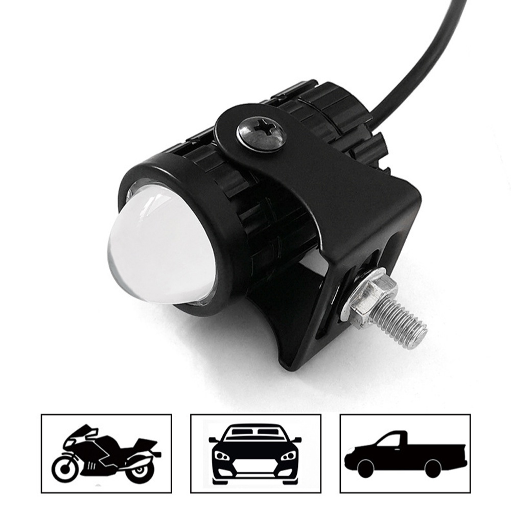 ไฟหน้ารถจักรยานยนต์ LED พร้อมสวิตช์ไฟสปอตไลท์ DRL ไฟตัดหมอก 12V อุปกรณ์เสริม สําหรับรถจักรยานยนต์ รถยนต์ 2 ชิ้น - รูปที่ 6
