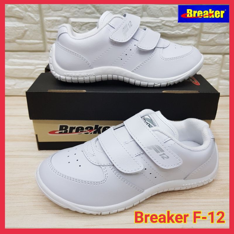 Breaker F12 เบรคเกอร์ รองเท้ากีฬา รองเท้าพละแบบติดเทป ไซส์ 31-41 พร้อมบิลเบิกโรงเรียน