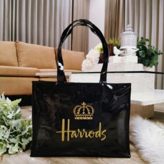 นาทีทอง กระเป๋า Harrods London Top handle แท้ ขนาดใหญ่ พร้อมส่ง