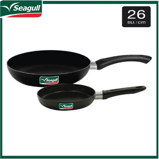 กระทะเทฟล่อน Seagull ชุดกระทะ non-stick รุ่น DUO Pack  กระทะทรงลึกนอนสติ๊ก 26 ซ.ม.  กระทะทอดไข่ 18 ซ.ม.