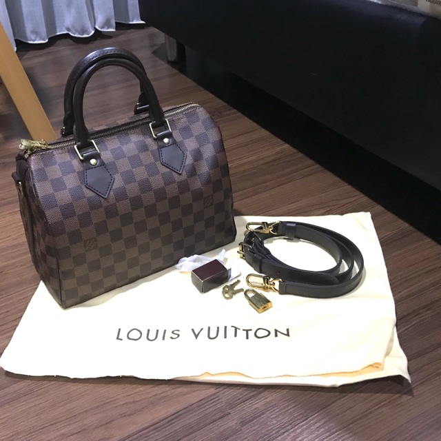 Louis Vuitton Speedy Ban. 25 Damier มือสอง