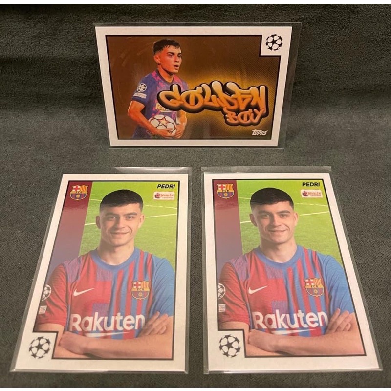 การ์ดบอล Pedri รุ่น Topps Merlin97 Base/Golden boy