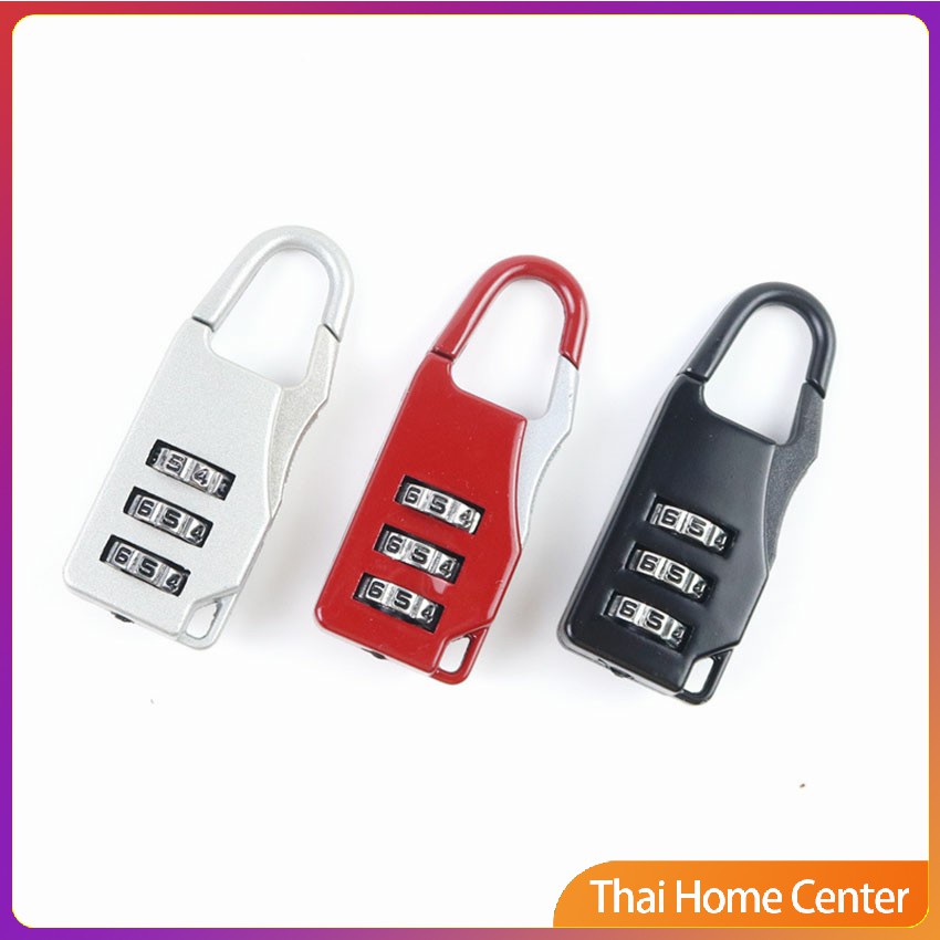 [A660] กุญแจล็อคกระเป๋าเดินทาง แบบตั้งรหัส 3หลัก กุญแจล็อคเอนกประสงค์ Luggage lock