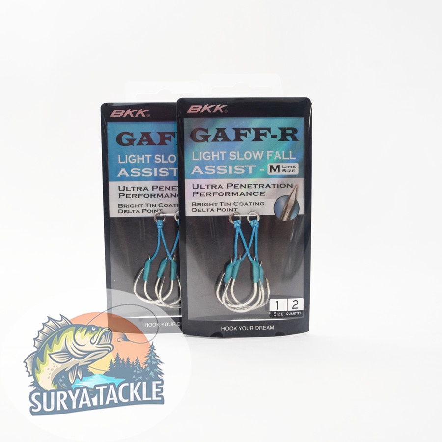 Assist Hook GAFF-R Light Slow Fall Sz 1 Qty 2 ชิ้น/สาย M SIze
