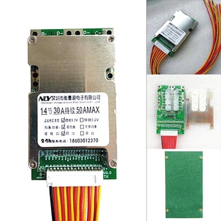 แบตเตอรี่อัพเกรด สําหรับบอร์ดป้องกันแบตเตอรี่ลิเธียมไอออน 14S 48V 30A BMS PCB