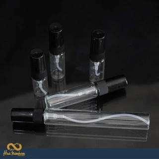 ขวดสเปรย์ปากกาใสชนิดแก้ว ฝาสีดำ,ใส,ขาว 2-10ml แพ็ค X12 ชิ้น