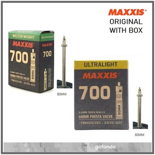 Maxxis ยางใน น้ําหนักเบาพิเศษ ROAD 700 23C - 32C FV