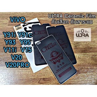 [โค้ด TEER187 ลด15%]ULTRA ฟิล์มเซรามิกกันเสือกเนื้อด้าน กันมอง private vivo y91i,y91c,y93,y95,v11i,v15,v20,v20pro