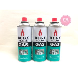 STRR บูก้า BUGA แก๊สปิคนิค ฝาแดง  375 ml.(12กระป๋อง)