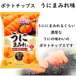 [พร้อมส่ง]Yamayoshi Urchin Potato Chip 48g มันฝรั่งแผ่นทอดกรอบ รสไข่หอยเม่น