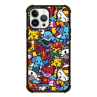 BEST FRIENDS BY ROMERO BRITTO 13 Pro Max  Ultra Impact Case  สี: Black