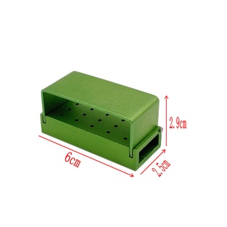 【ddydental】กล่องอลูมิเนียม 30 15 หลุม สําหรับ FG Burs and RA Burs