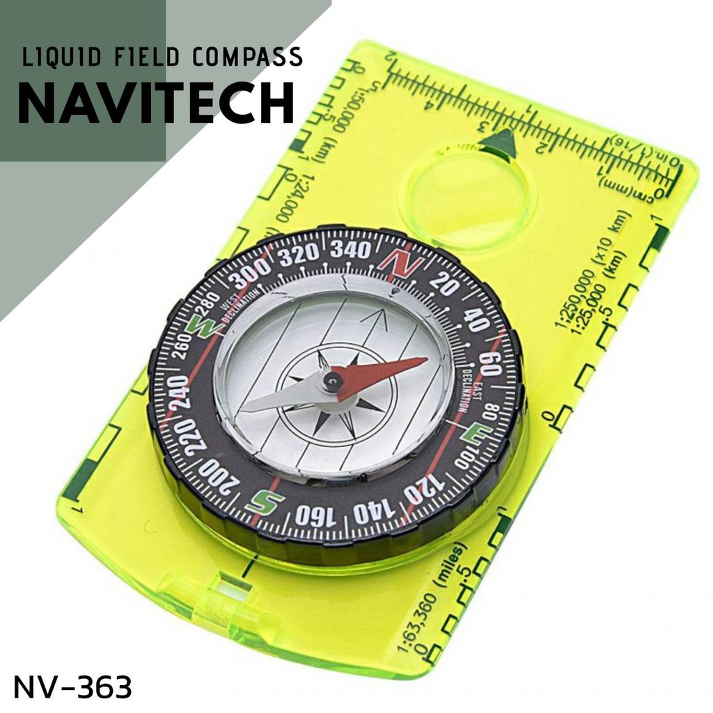 เข็มทิศ เข็มทิศลูกเสือ ประกอบแผนที่ NV-363