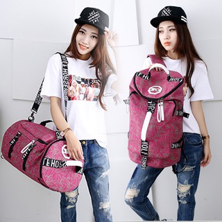 3in1 กระเป๋าเป้เดินทาง กระเป๋าสะพายหลัง กระเป๋าเป้ Backpack รุ่น BA-040 (สีชมพู)