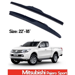 ที่ปัดน้ำฝน ใบปัดน้ำฝน ซิลิโคน ตรงรุ่น Mitsubishi Triton 2015 ไซส์ 22-18 ยี่ห้อ CLASSIC กล่องขาวแท้