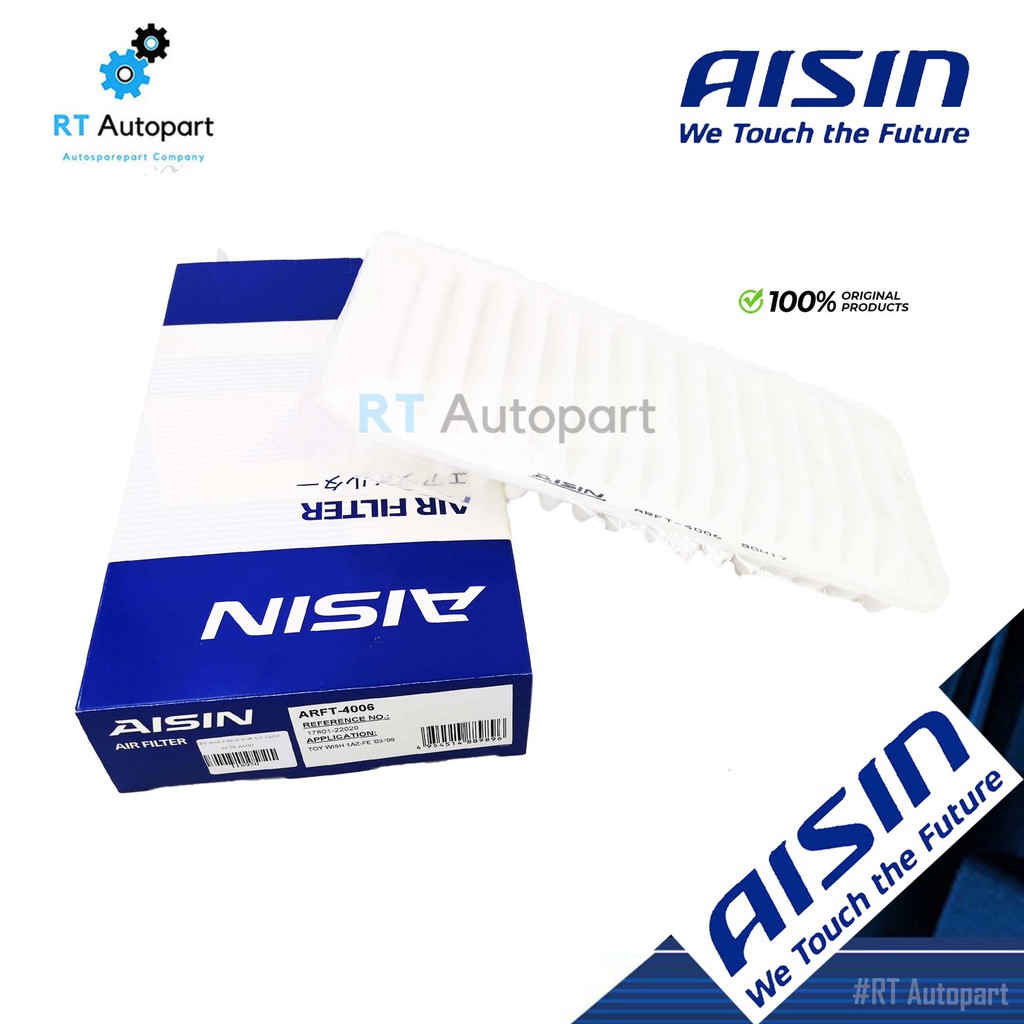 Aisin กรองอากาศ Toyota Altis ปี03-07 Toyota Wish / กรองอากาศ Altis03 17801-22020 / 17801-0D030