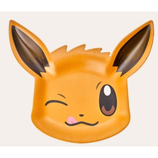 [Direct from Japan] Pokemon Cafe Limited Melamine Plate Eevee Manpuku Smile Japan NEW