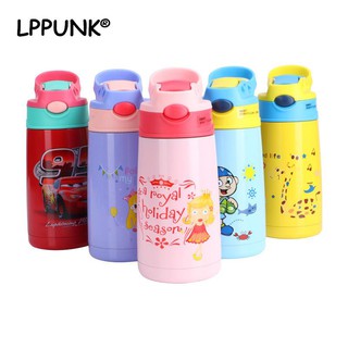 ﻿Vacuum Water Bottle Handgrip children Powdered Milk kettle Stainless steel 304 straw thermos flasks