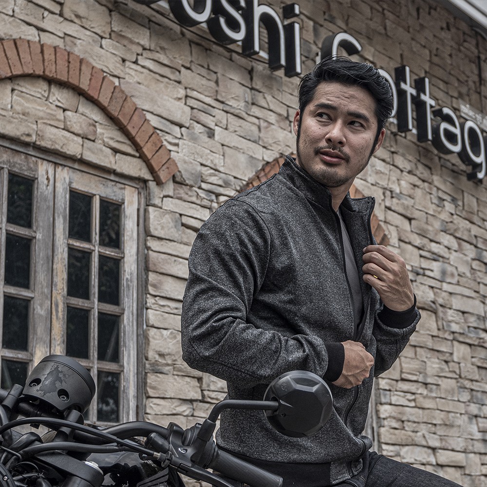เสื้อการ์ด AEGIS MOTO เย็นใส่สบาย รุ่นAll day เทาเข้ม