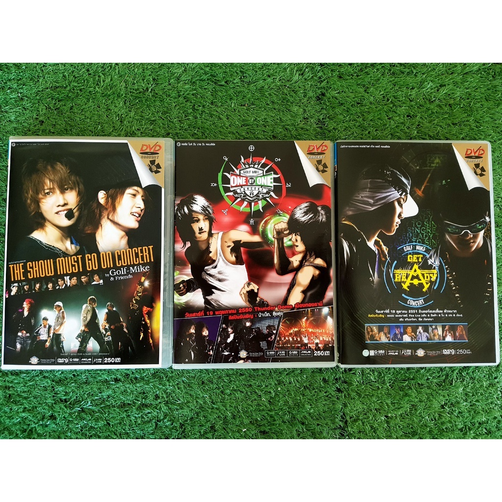 DVD คอนเสิร์ต Golf-Mike กอล์ฟ-ไมค์ The Show Must Go On Concert ,Golf-Mike One By One Concert,Golf-Mi