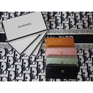 กระเป๋าสตางค์ใบยาว chanel พร้อมกล่อง