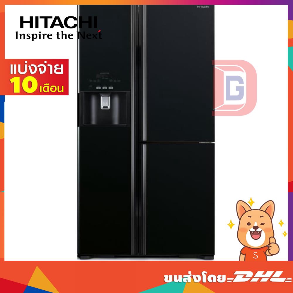HITACHI ตู้เย็น 3ประตู 21.1คิว สีดำ รุ่น R-M600GP2TH GBK (5062)