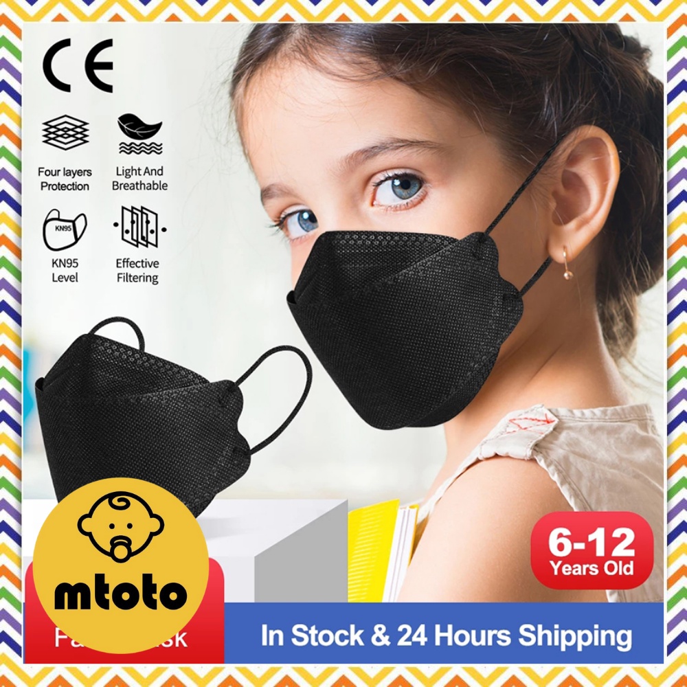 MTOTO หน้ากากเกาหลีสำหรับเด็ก KN95 Mask ไม่มีวาล์ว ทรง3d  กรอง5ชั้น มีอลูมิเนียมดัดจมูก สามารถปรับให้เข้ากับรูปหน้าได้