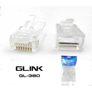 GLINK GL380 หัวแลน Plug RJ45 CAT5 (100ตัว/Pack)