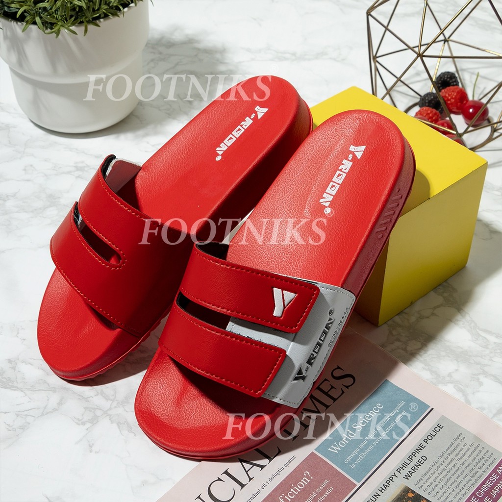 รองเท้า Y-Roon (วัยรุ่น) รุ่น Y25 รองเท้าลิขสิทธิ์แท้ สีทรูโทน **รุ่นนี้จะมีแถมถุงกันน้ำฟรี**ปรับสายรองเท้าได้