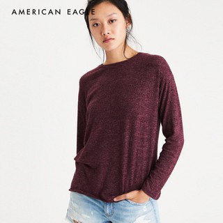 American Eagle Soft &amp; Sexy Plush Lace-Back Sweatshirt เสื้อ สเวตเตอร์ ผู้หญิง (WCL 045-8606-613)