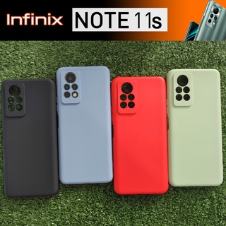 เคสโทรศัพท์ งานพิเศษ แบบยาง TPU หุ้มกันรอย คละสี สำหรับ Infinix Note 11S