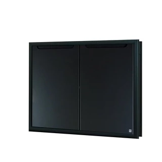 King Platinum บานซิงค์ใต้เตารุ่นเคิร์ฟ ขนาด 81.7x61.7x8.5 สีเทา