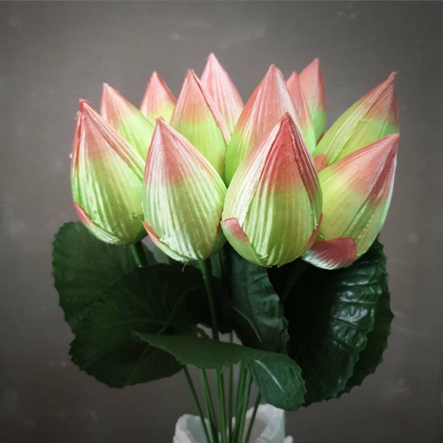 ดอกไม้ผ้า ดอกบัวหลวง งานปราณีต ส่งนอก คุณภาพดี มีหลายสีตามตยราคาส่ง - รูปที่ 4