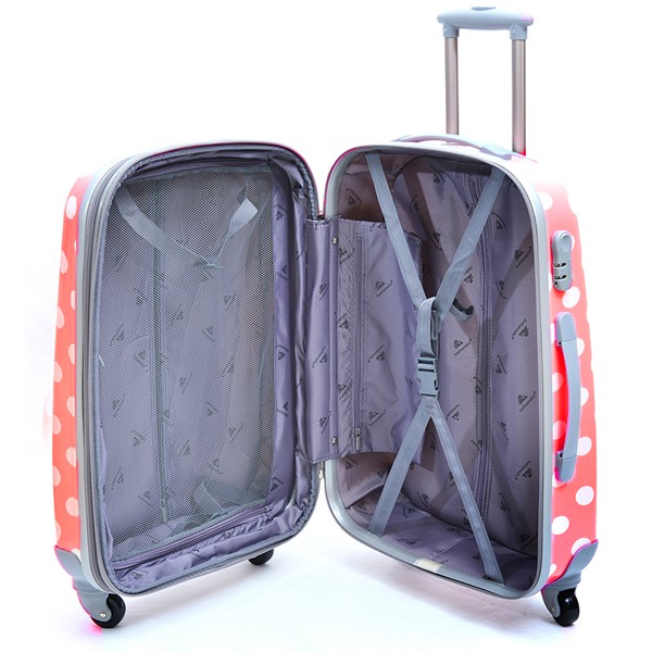 [นั่งได้ แข็งแรงมาก ] Ambassador กระเป๋าเดินทางล้อลาก รุ่น POLKA DOT ลายจุดสุดน่ารักสดใส วัสดุ PC100% ลายจุด