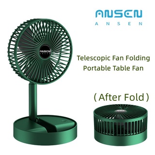 Desk Electric Fan Small Folding Fan with USB Charging Rechargeable