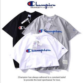 💥ขายดี💥 Champion เสื้อยืดแชมเปี้ยน (งานปัก) พร้อมส่ง ✅ (cp.01-02)