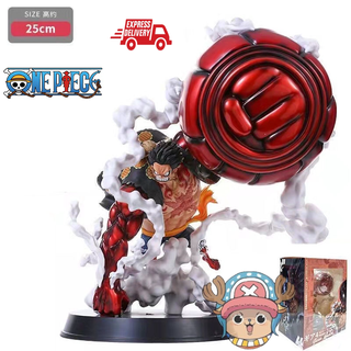 【พร้อมส่ง】โมเดล วันพีซ เกียร 4 ลูฟ และ หมวกฟาง โมเดลอนิเมะ one piece ของขวัญวันเกิด luffy gear 4 วันพีชโมเดล ลูฟี่ เกียร์ 4 ลูฟี่ตัวการ์ตูน one piece figure รูปปั้น（โมเดลวันพีช）